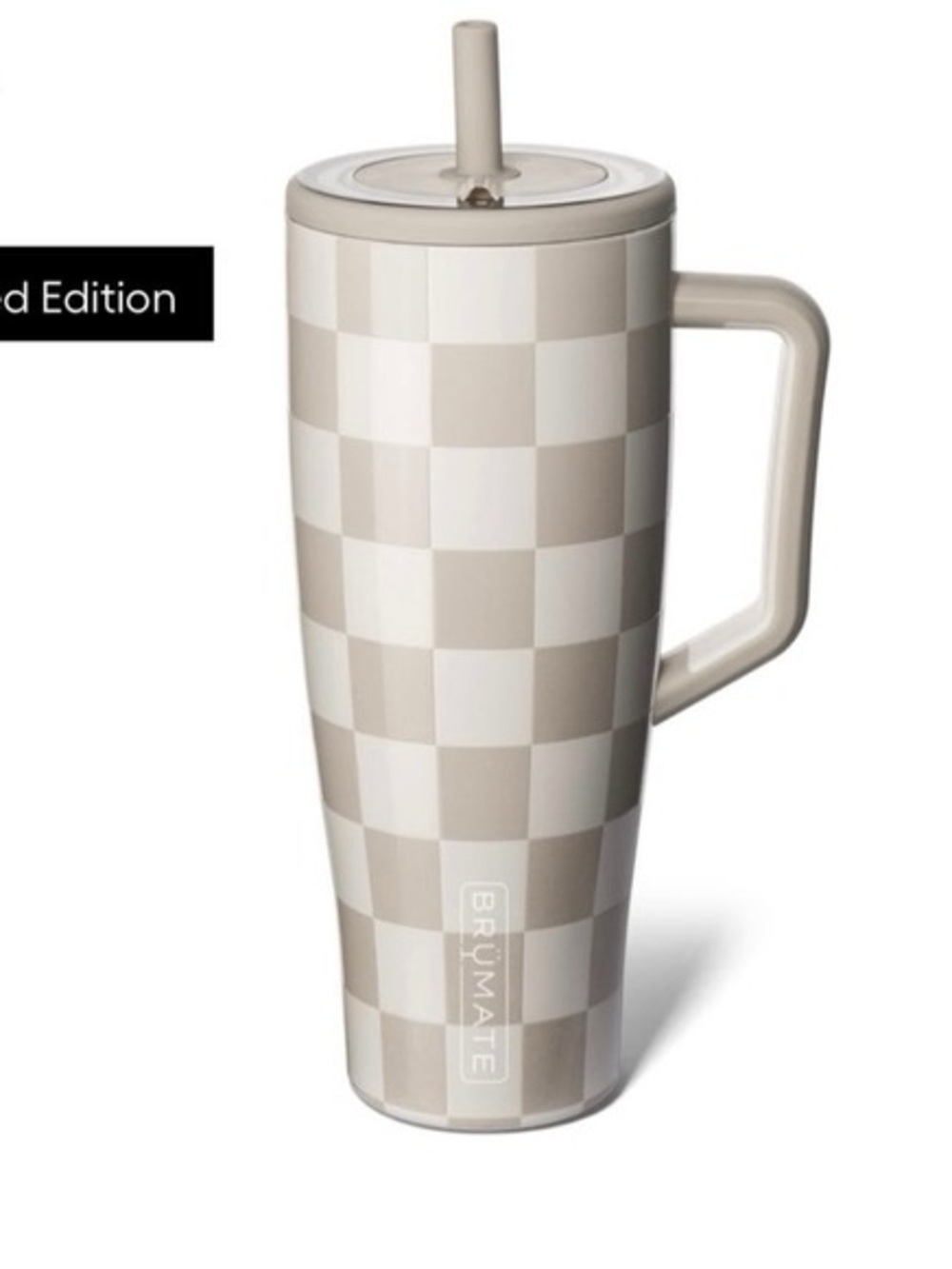 BrüMate Era 40oz Tan Checker Krista Horton Limited Edition